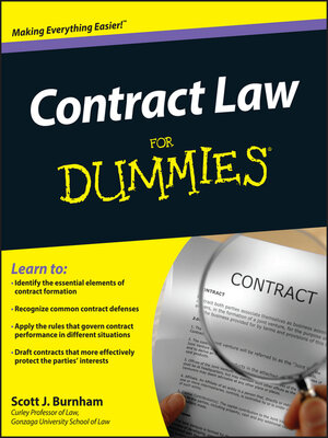 cover image of Contract Law For Dummies